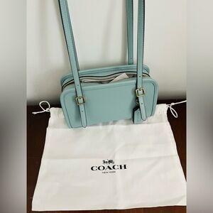 Coach Swing Zip 20 Limited Re-Edition in Light Blue- NEW WITH TAG